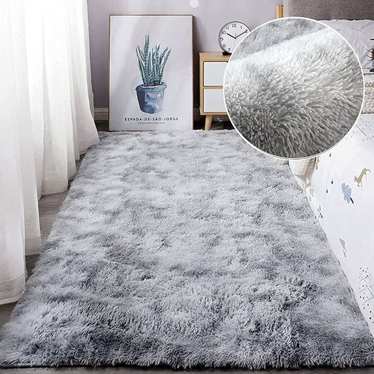 Area Rugs Soft Bedroom Carpets Anti Slip Fluffy Living RoomRug Shaggy Floor Mats Large for Bedroom MULTIPLE SIZES/COLOURS AVAILABLE