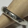 Handmade sterling silver ring with white CZ stones. Size M Image 5