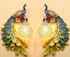 Aisle Livingroom Bedside Peacock Wall Lights