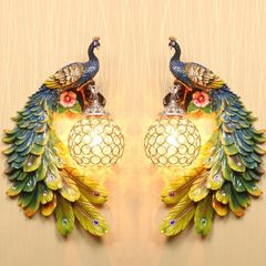 Aisle Livingroom Bedside Peacock Wall Lights