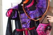 SALE! Girls' Halloween Witch Dress with Hat and Bag