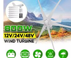 500W 12V 5 Blades Wind Power Turbines Generator Wind Turbine Horizontal Windmill Energy Turbines for Home Garden Energy