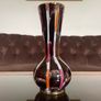 Vintage German WGP Striped Brown Jasba Vase 22 cm Image 3