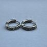 Silver Hoop Earrings 925 Image 2