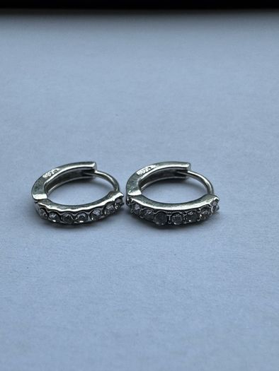 Silver Hoop Earrings 925