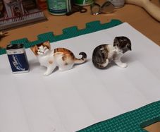Royal doulton cat ornaments