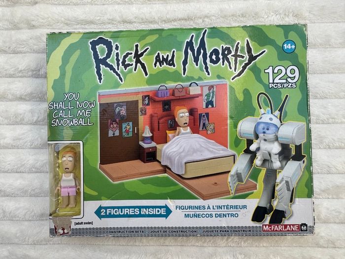 McFarlane Toys Rick & Morty You Shall Now Call Me Snowball New BUT the box is damaged Please look at the pictures