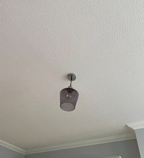 Grey glass light fitting