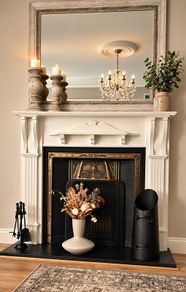 traditional fireplace