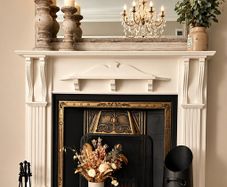 traditional fireplace