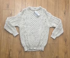 Aran Crafts Flecked Wool Sweater Ladies Large