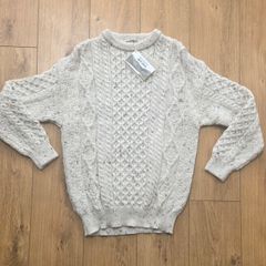 Aran Crafts Flecked Wool Sweater Ladies Large
