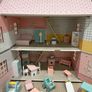 Doll House Fully Furnished with Dolls and Accessories Image 5