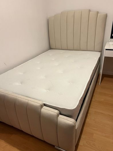 Double & King Size Bed Frame With Mattress Opt