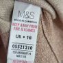 M&S Gold and Beige Lurex Jumper Sz 16UK Image 5
