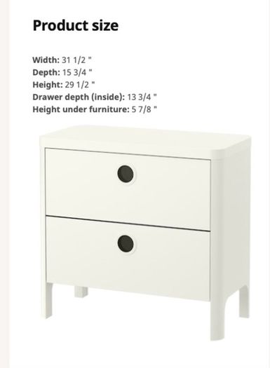 Ikea Busunge Wardrobe and Chest of drawers