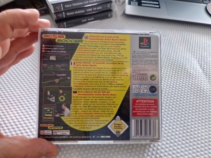 Actua Soccer  PlayStation1 Ps1 PlayStation2 Ps2 Games Original