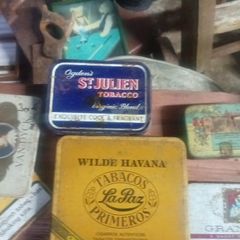 vintage tobacco tins