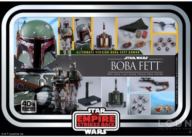 Hot Toys Mms574 - Star Wars The Empire Strikes Back - Boba Fett 40th Anniversary