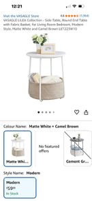Bedside lockers - used for a short time only
