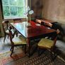 Antique mahogany Diningroom  Table and Chairs Image 5