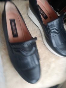 Black leather shoes. Musette. Size 36