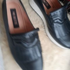 Black leather shoes. Musette. Size 36