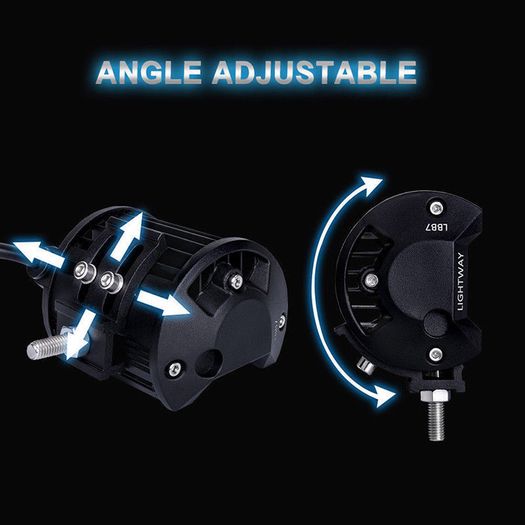 1x 4" Inch 60W 20LED Spot Fog Work Light Flood Spot Combo Off-road Driving Fog Lamp Boat Quad Jeep Truck Tractor Van
