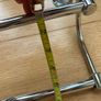 NEW   Double bathroom towel rail in chrome  Approx 2 ft long. See measurements in photos Image 10