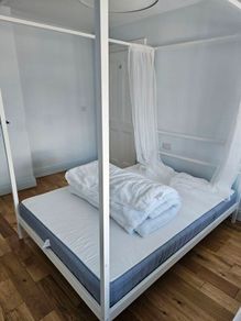 IKEA 4-poster bed and mattress