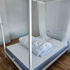 IKEA 4-poster bed and mattress