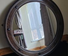 Vintage Regency-Style Convex Wall Mirror