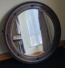 Vintage Regency-Style Convex Wall Mirror