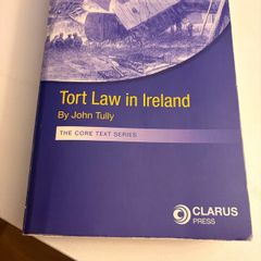 Tort law in Ireland John Tully