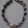 Chunky Amethyst necklace. Statement necklace, Gemstone necklace, Feb birthstone, Jewellery Image 9