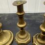 Five Vintage Brass-Tone Candlesticks Image 5