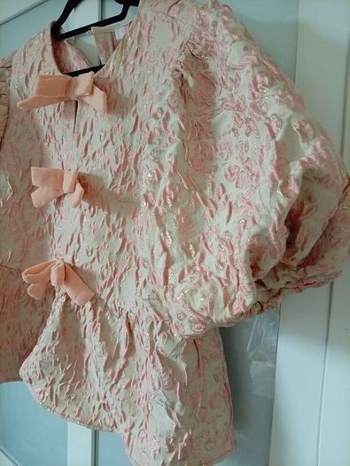 ocassions Peplum Jacquard top