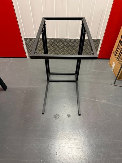 Stand, black/glass, 35x65 cm