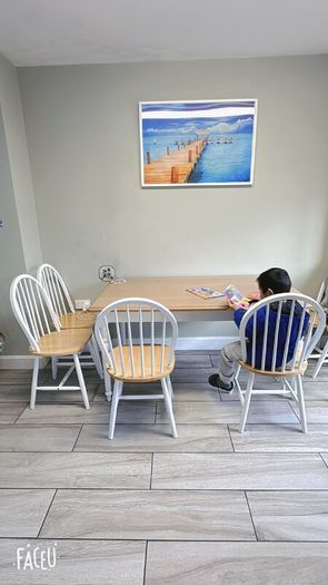 Dining table and 6 chairs