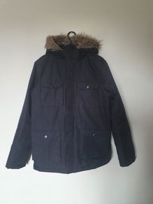 kangaroo poo parkka jacket age 13 years black like new