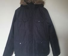kangaroo poo parkka jacket age 13 years black like new