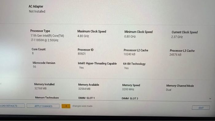 Dell Precision 5560 - I7-11850h|32gb|2tb|rtx A2000