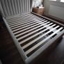 Nearly new Taupe King size bed Image 3