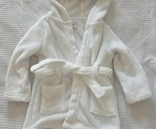 Baby white dressing gown