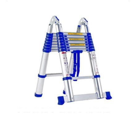 Ladder,Portable 3.8M-7.8M Multi-Purpose Telescopic Ladders Max. Loading of 150Kg Aluminium Fodable Extendable Extension Steps Ladder