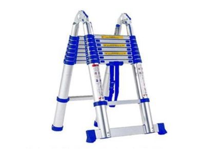Ladder,Portable 3.8M-7.8M Multi-Purpose Telescopic Ladders Max. Loading of 150Kg Aluminium Fodable Extendable Extension Steps Ladder