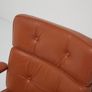 Vintage Tan Leather Swivel Office Chair Mondo by Karl-Erik Ekselius for JOC, 1960s. Image 8