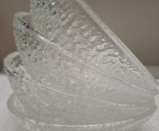 Vintage 1960s Prawn Avocado Cocktail Glass Bowls