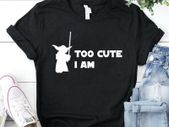 Too cute i am baby yoda the mandalorian the child star wars t-shirt tee top