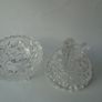 Glass dish with lid,Ornament,Mini dish,Trinket bowl Image 2